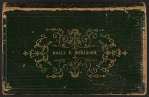 A Bible with Emily Dickinson's name on it, a gift from Dickinson's father
