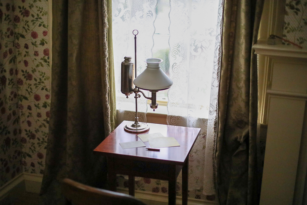 Emily Dickinson's desk in her bedroom