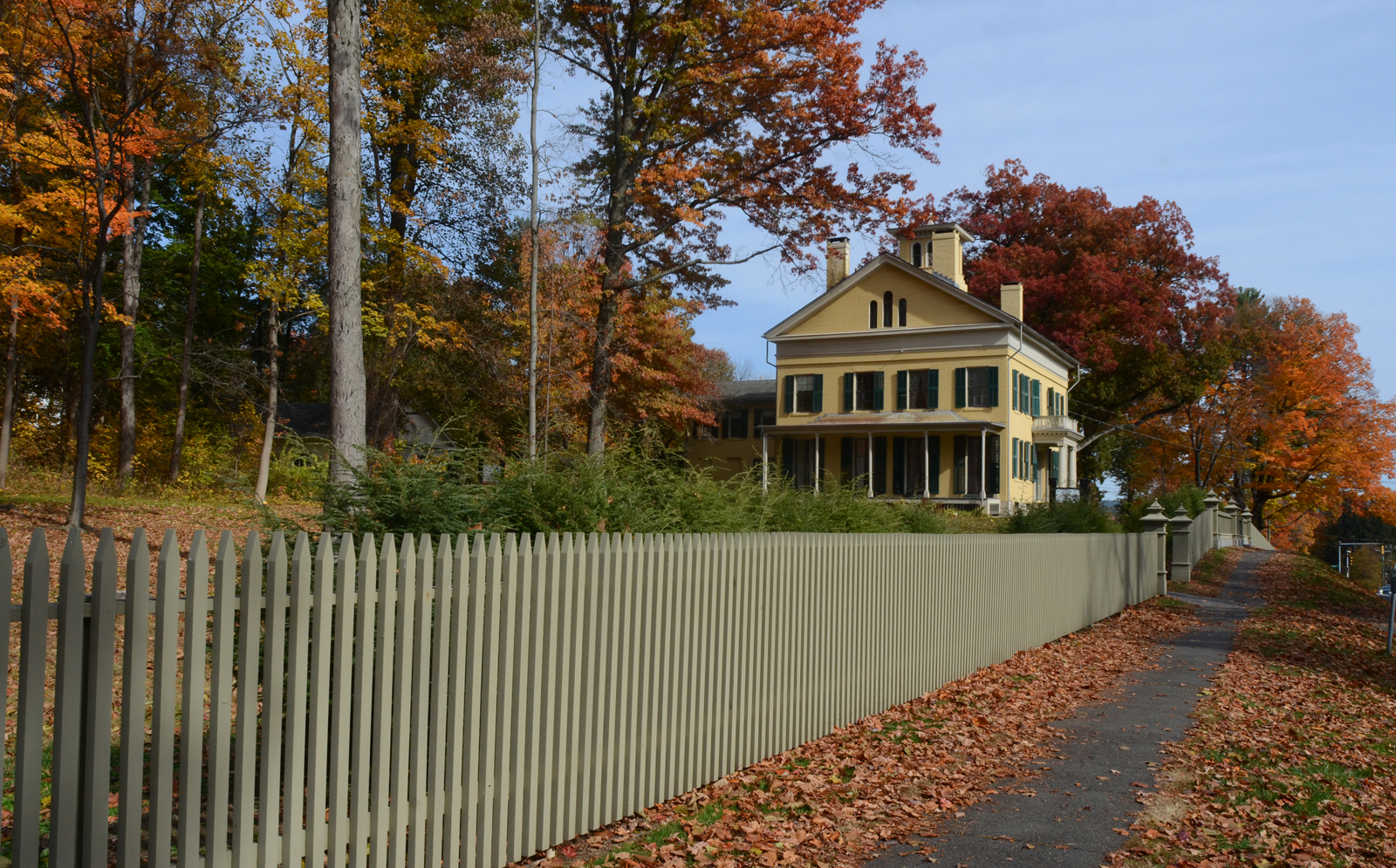 Emily Dickinson Homestead in autumn